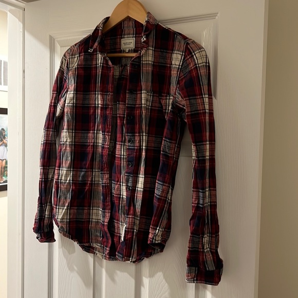 Frank & Oak plaid shirt size M - Picture 1 of 2